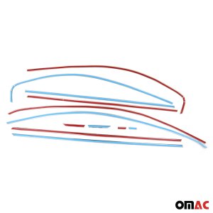 Volkswagen Jetta Window Trim - Omac - S.Steel - Gloss Silver - 2011-2018